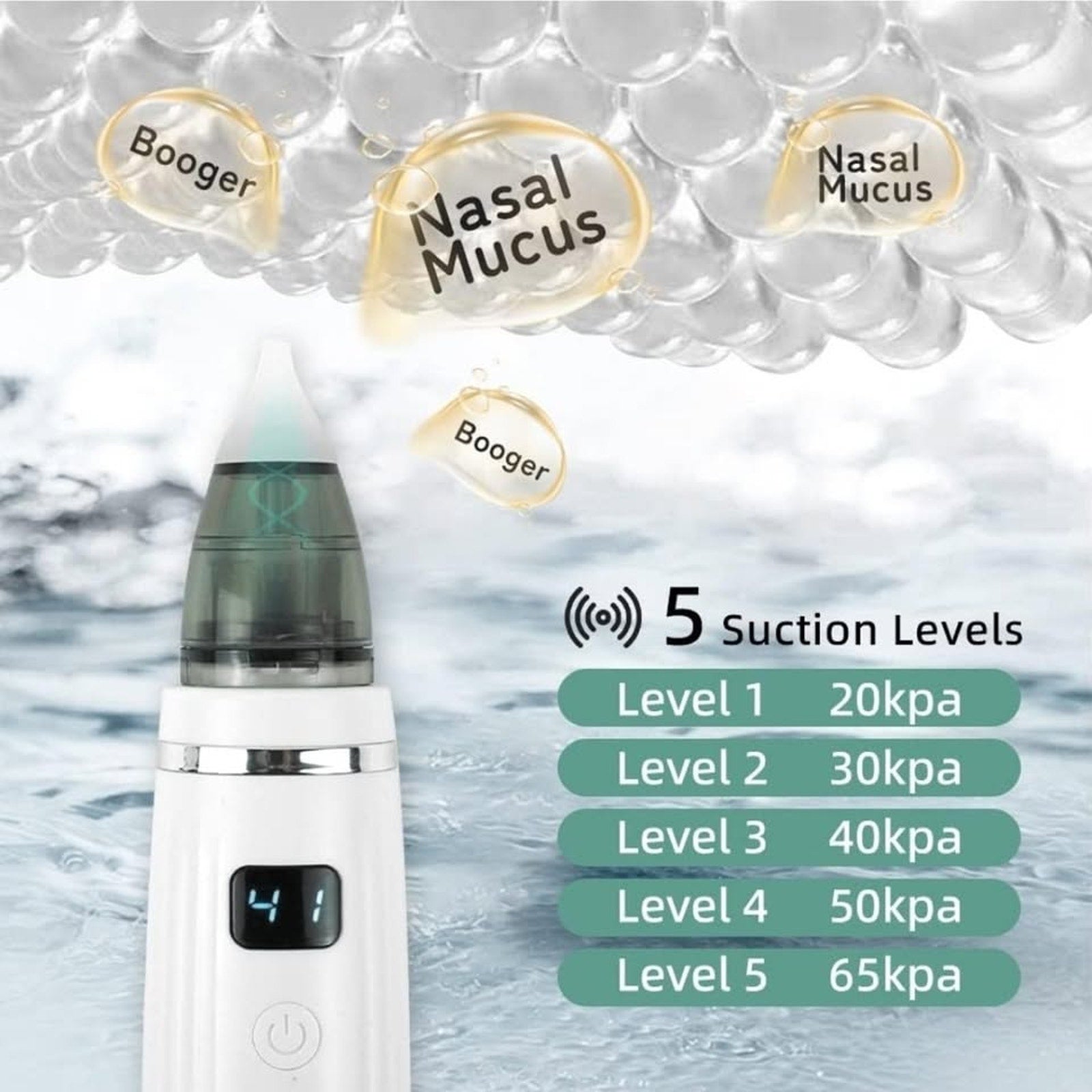 vanso Nasal Aspirator for Baby, Rechargeable Baby Nose Sucker, Electric Nose...