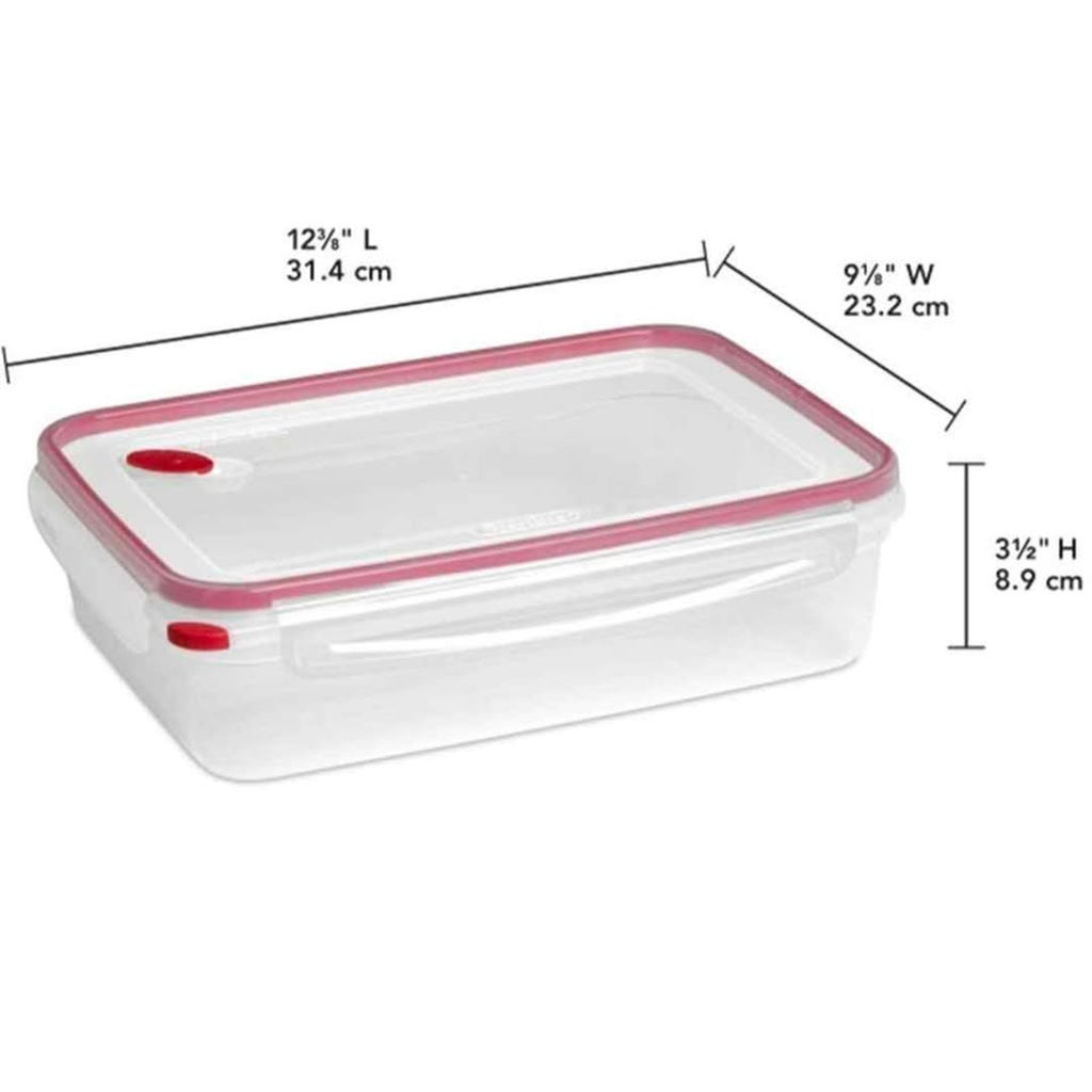 Sterilite 4 Pack Food Storage Container, Ultra-Seal Airtight Snapware with Lids, 16 Cup