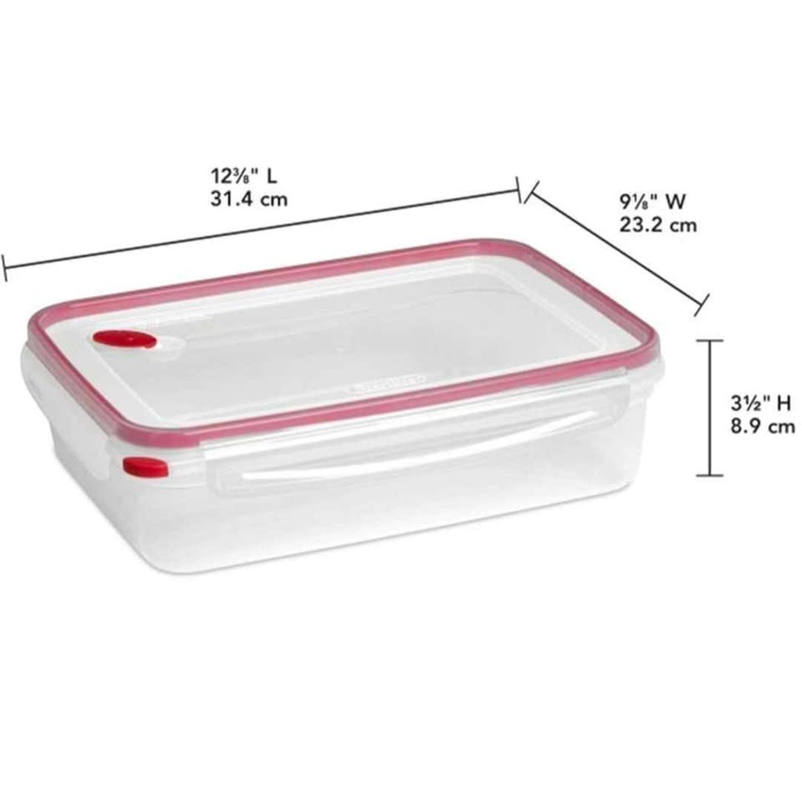 Sterilite 4 Pack Food Storage Container, Ultra-Seal Airtight Snapware with Lids, 16 Cup