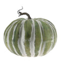 Woration 8.4 Inch Large Green Fake Halloween Pumpkins Artificial Cushaw Faux Autumn Fall Pumpkin Par