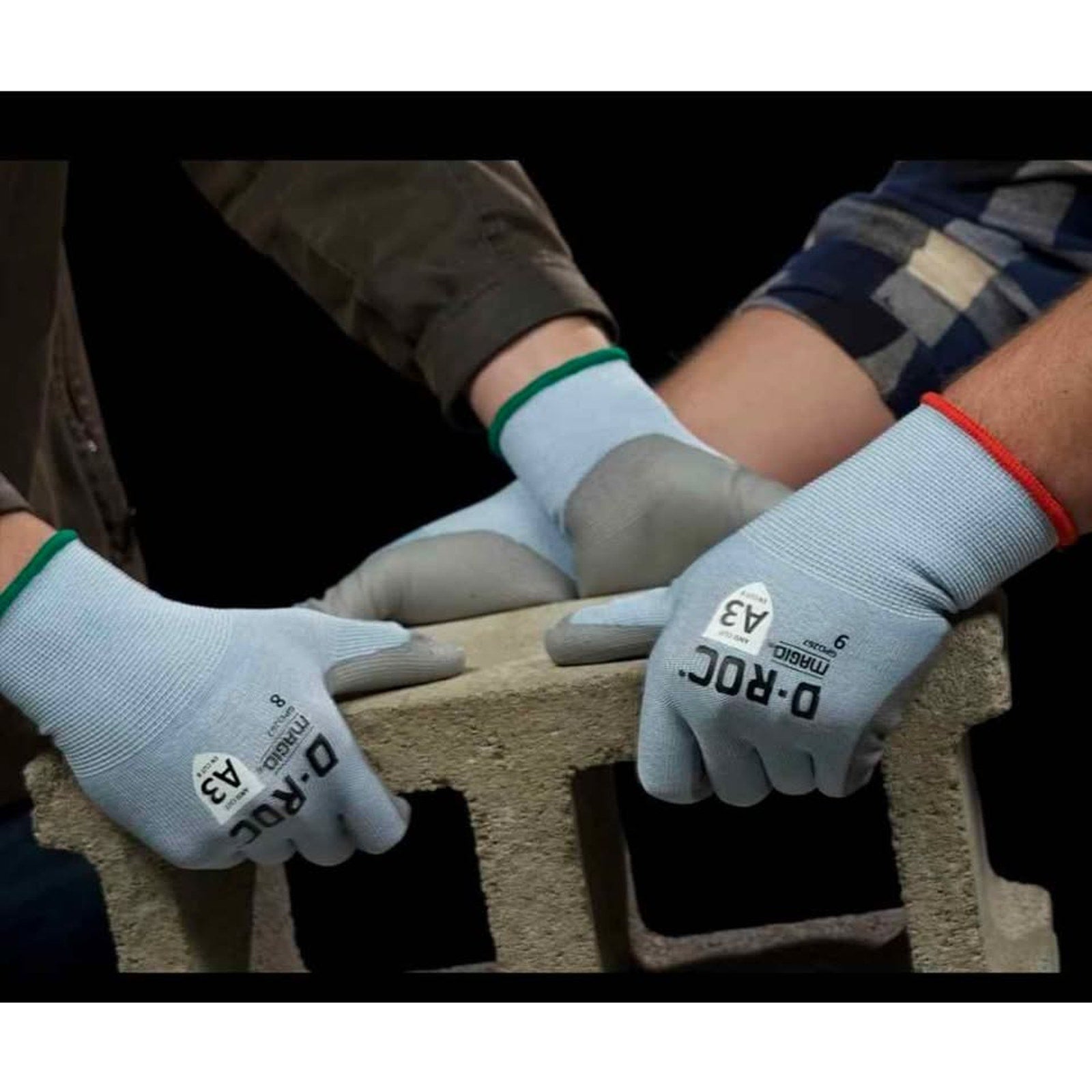 MAGID D-ROC ANSI A3 Touchscreen Compatible PU Coated Work Gloves, 12 Pairs, Size 6/XS, GPD267