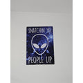 (5) Tin Sign Alien / Letrero de metal Alien