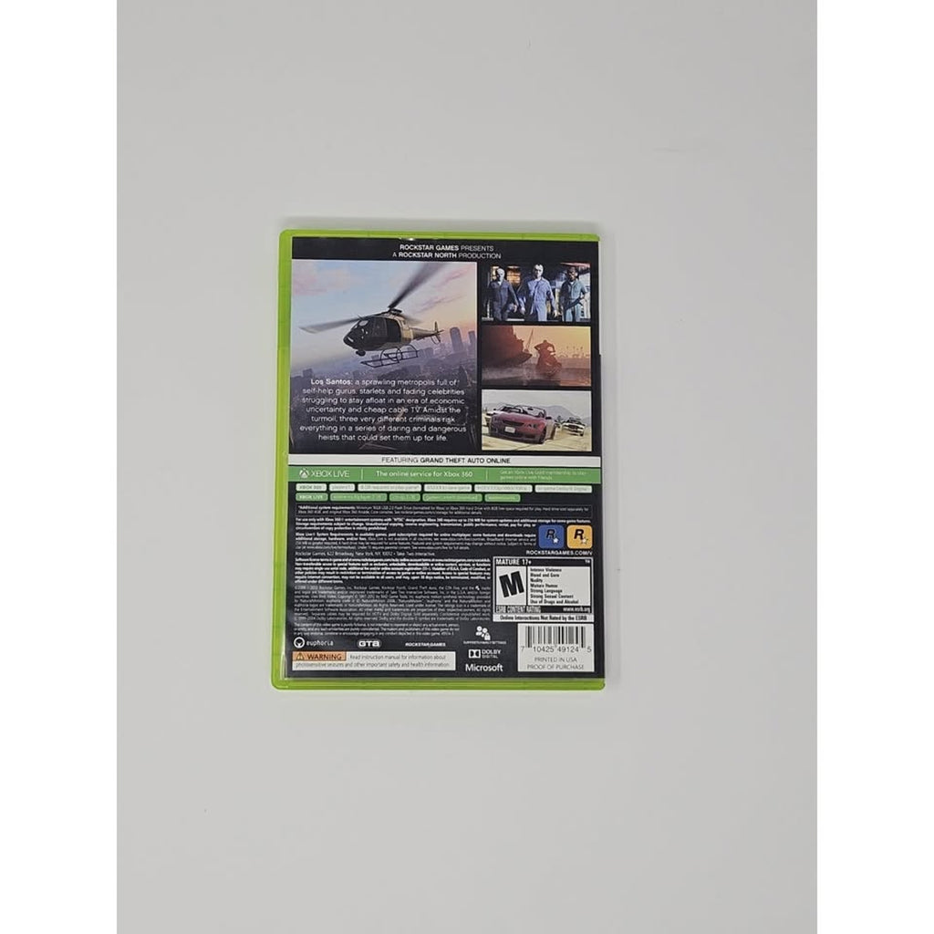 (15) Xbox 360 GTA 5 Grand Theft Auto. Game Juego Videogame