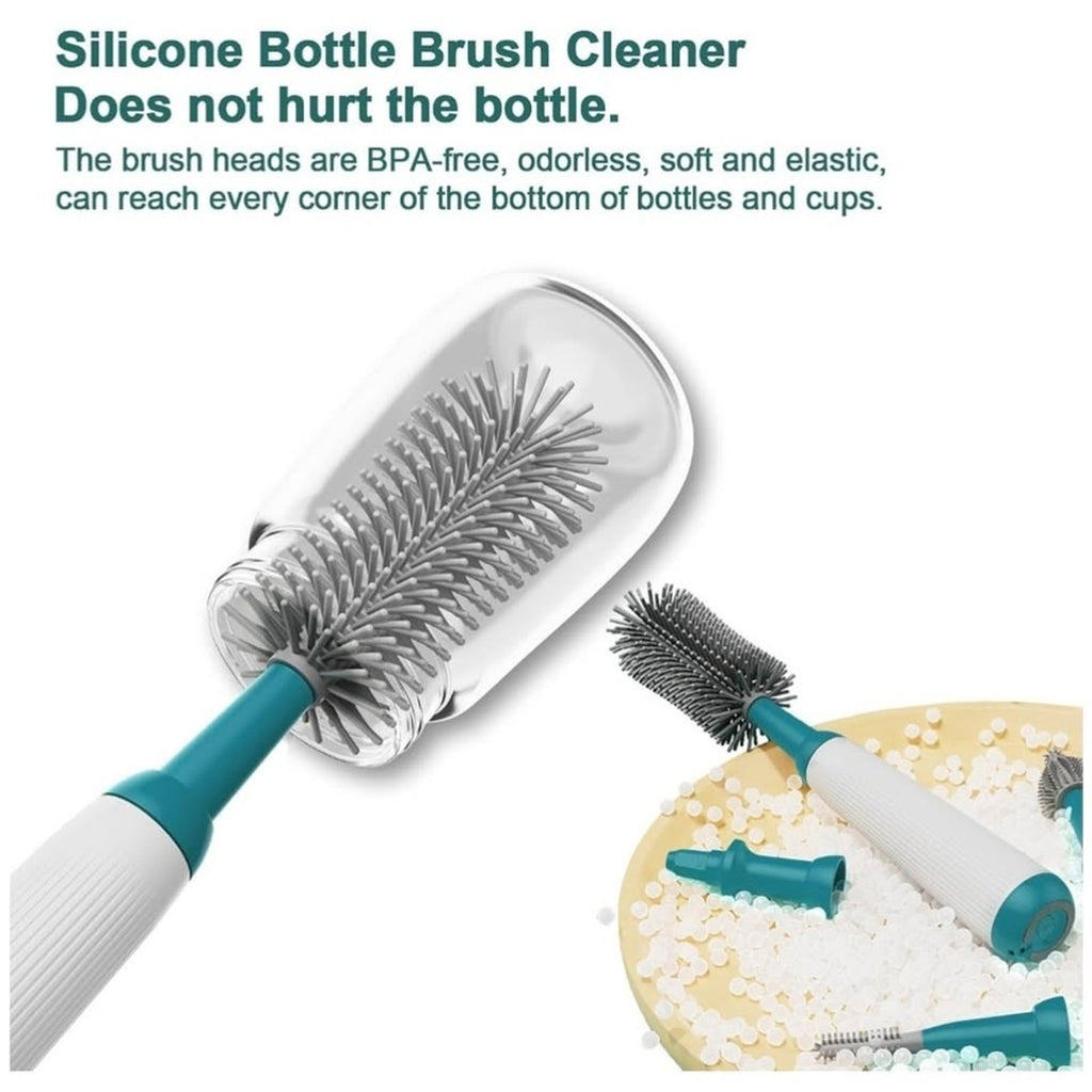 Electric Cleaning Brush Set with ExtensionHandle,4 Piece Multi-Purpose Cleaner
