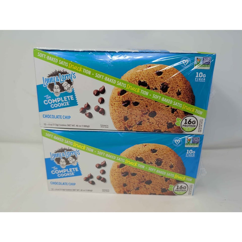 12 pack Lenny & Larry's Protein Cookie 16g protein.10g fiber peanut butter. Chocolate chip, cinammon