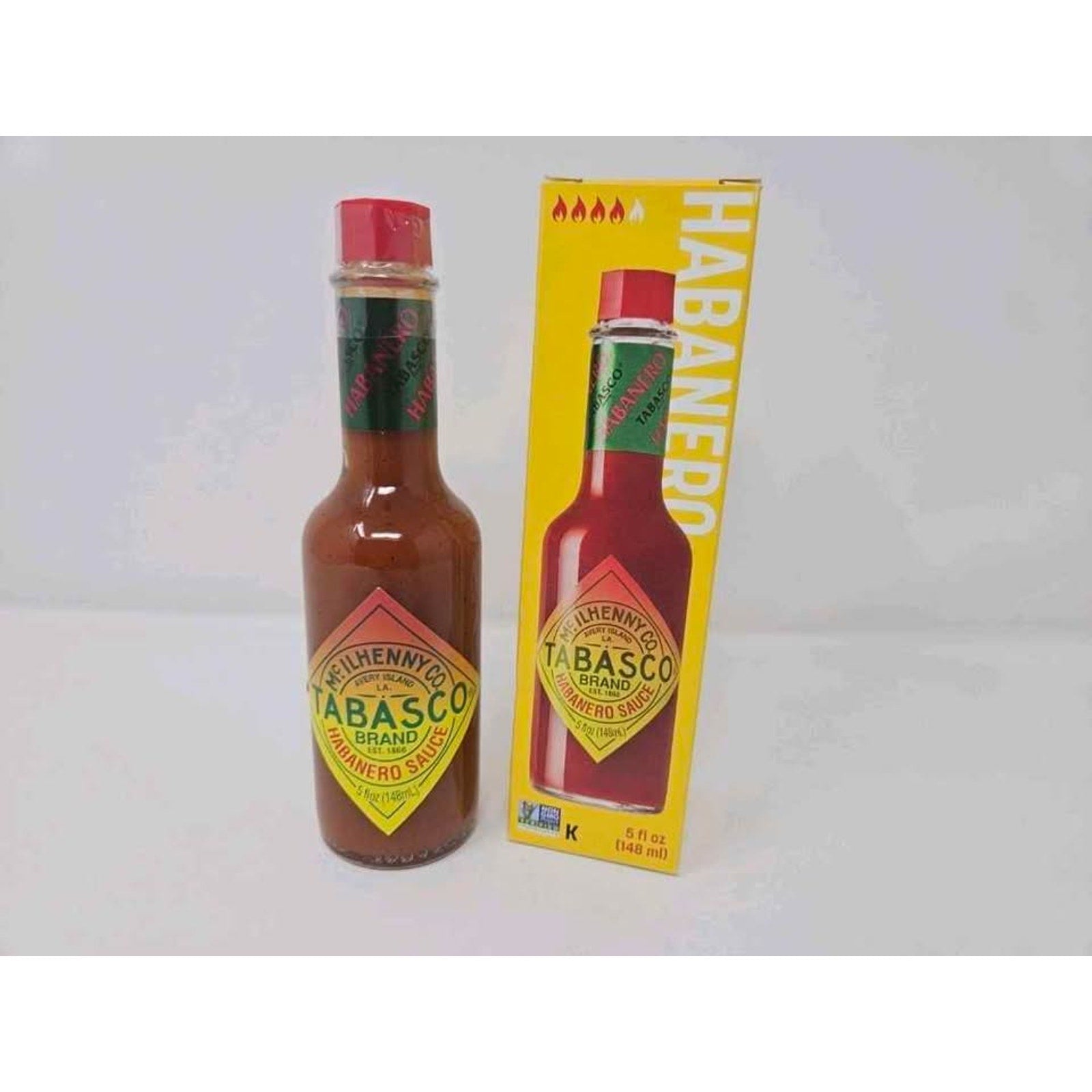 [5 PACK] Tabasco Habanero , Habanero Sauce, Spicy Hot Sauce [5 OZ Each]