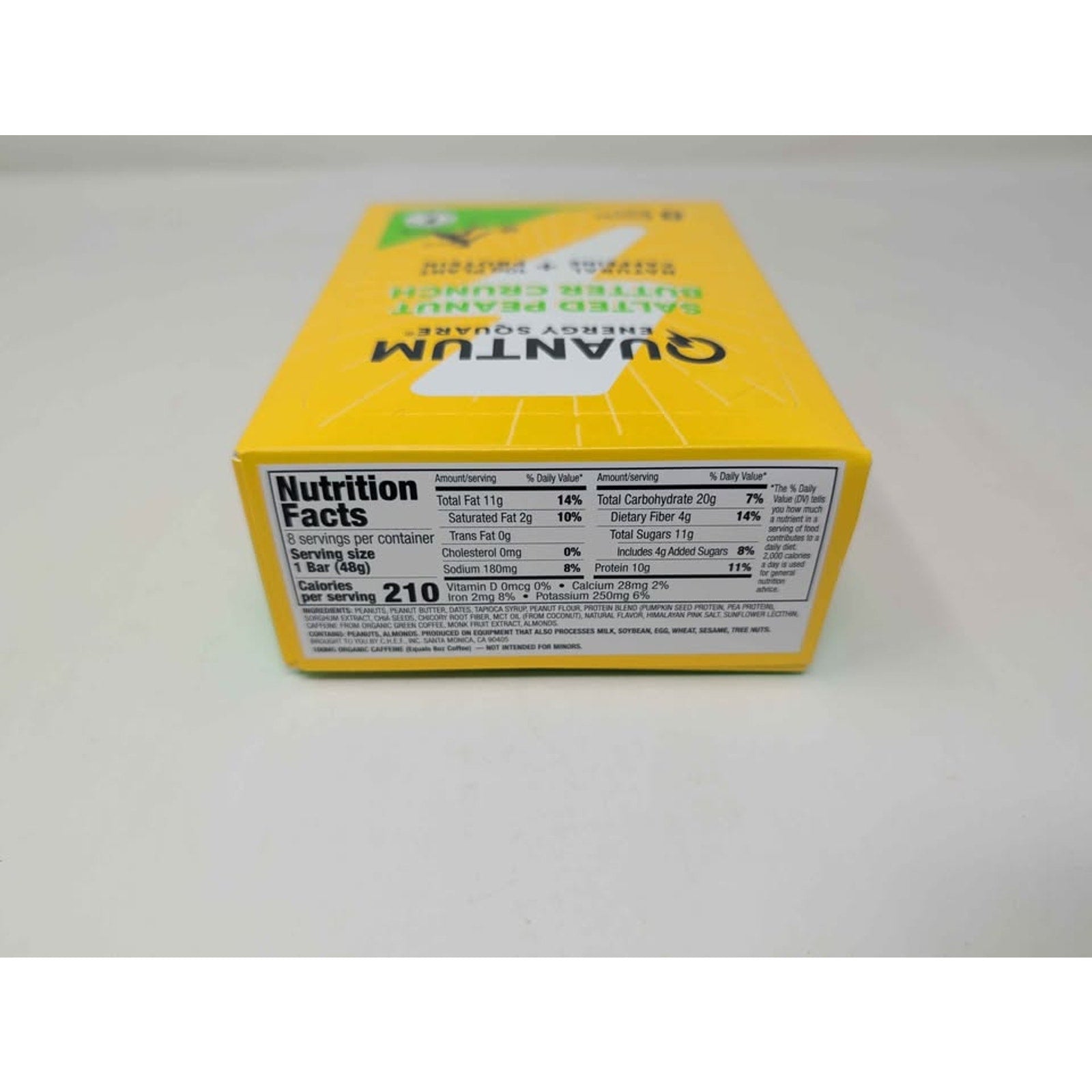 Quantum protein/fiber healthy snack. 32 squares total