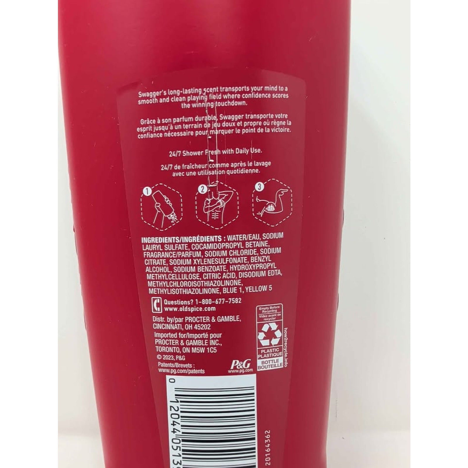 Old Spice Red Collection Swagger Scent Men's Body Wash, 24 fl oz, Pack of 4