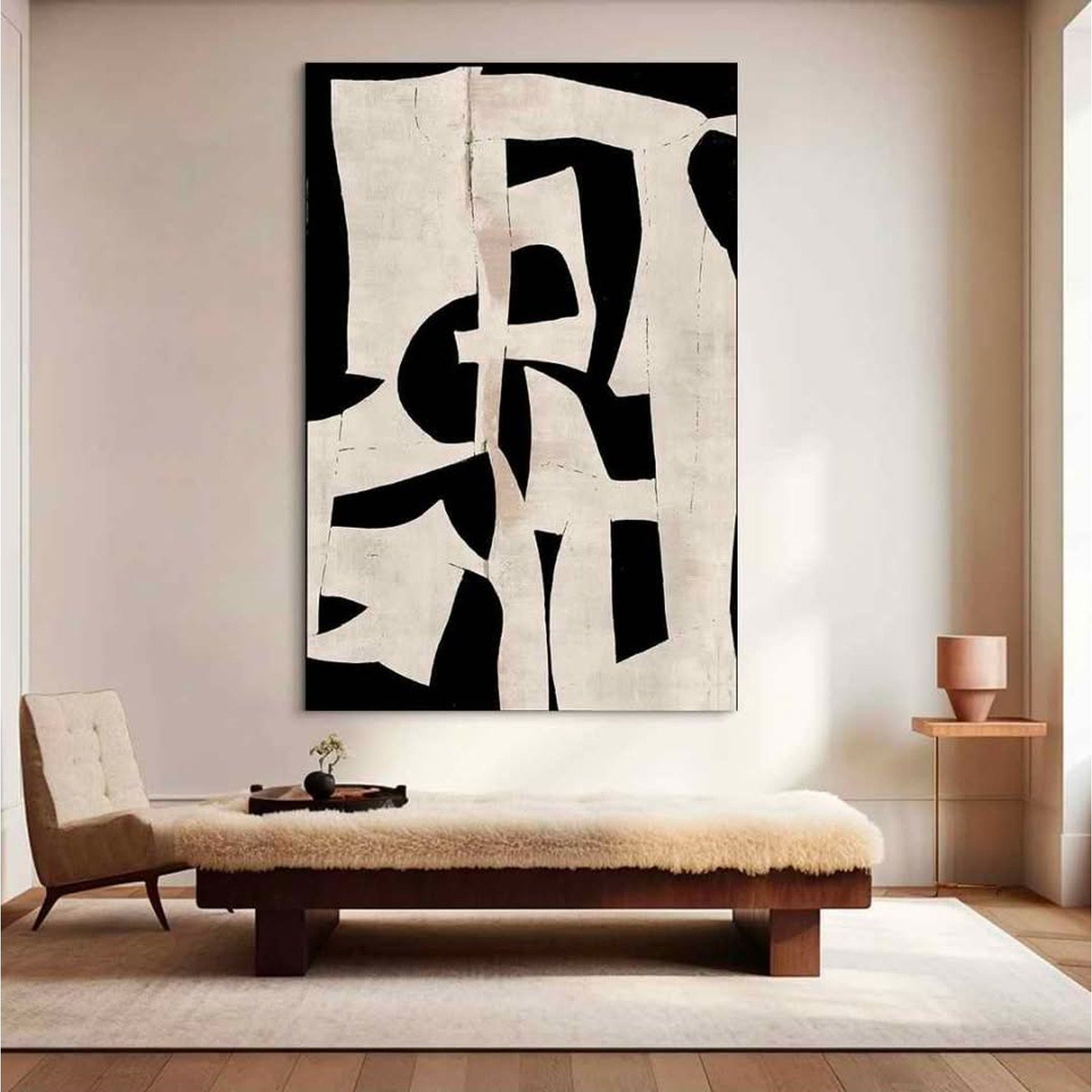 Framed Wall Art Living Room Decor Picture for Bedroom Dining Room Paintings Mens Office Decor Black