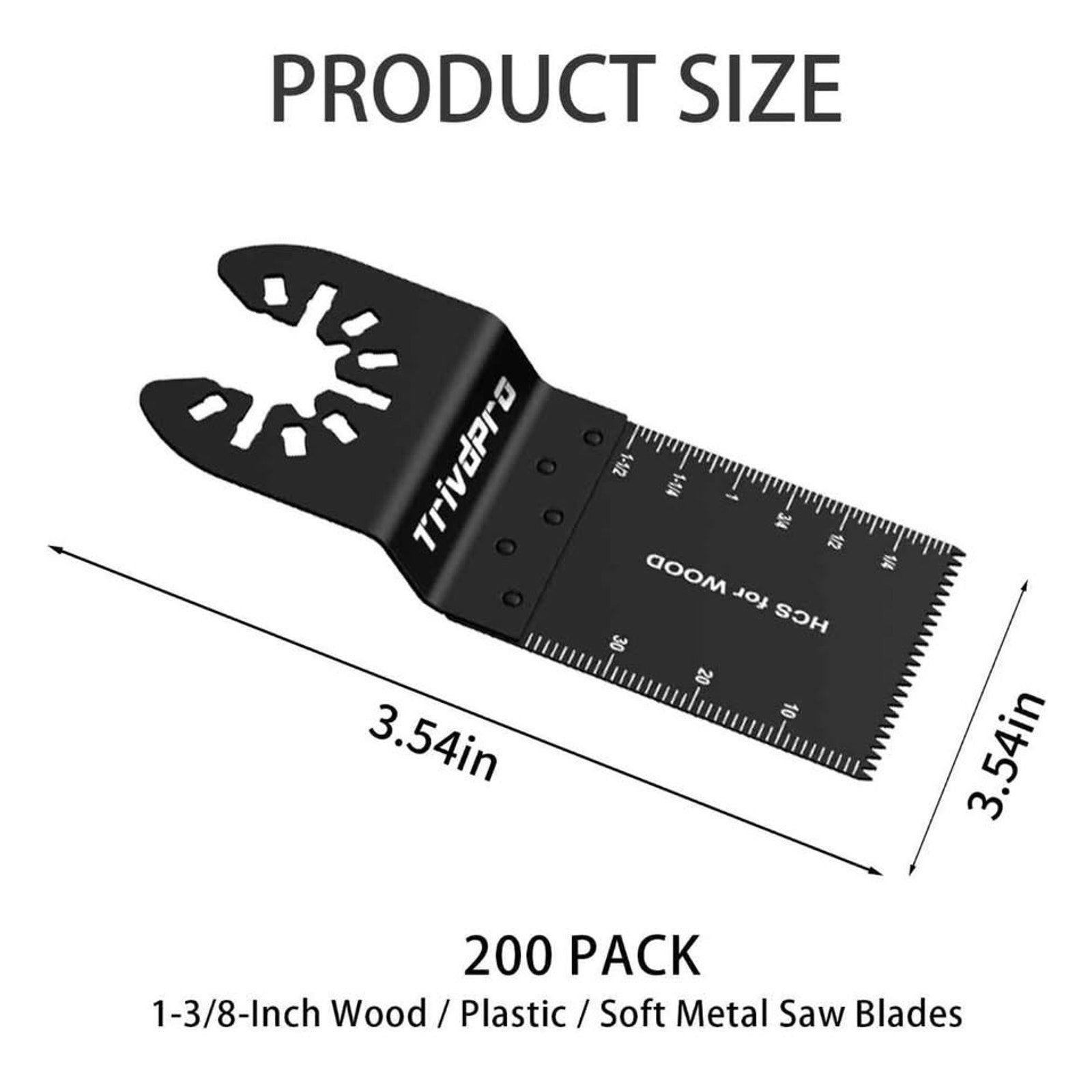 200Pcs Oscillating Tool Blades Professional Universal Oscillating Saw Blades Wood Multitool Blades C