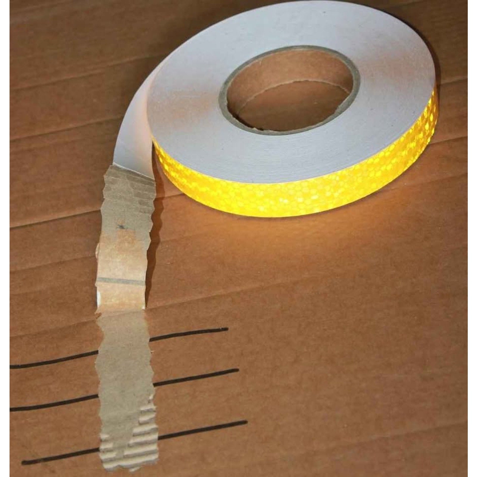 Reflective Tape Yellow 1 in X 166 FT, for Cars Waterproof High Visibility Warn..