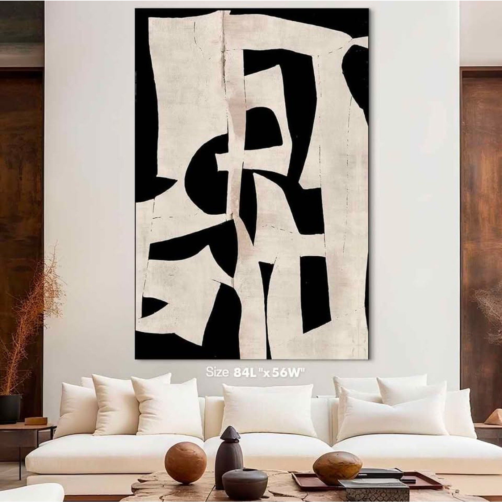 Framed Wall Art Living Room Decor Picture for Bedroom Dining Room Paintings Mens Office Decor Black