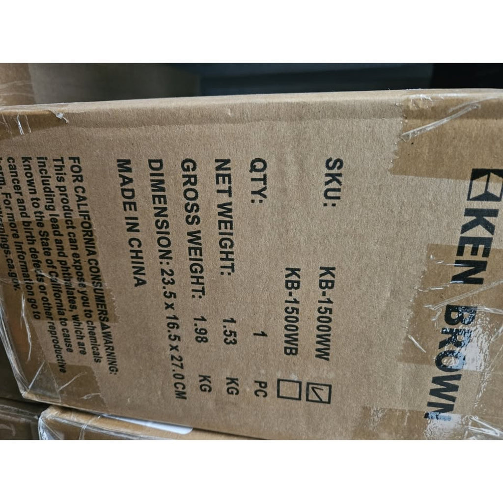 KEN BROWN Space Heater for Indoor Use White, 1500W/900W Electric Desk Heaters...