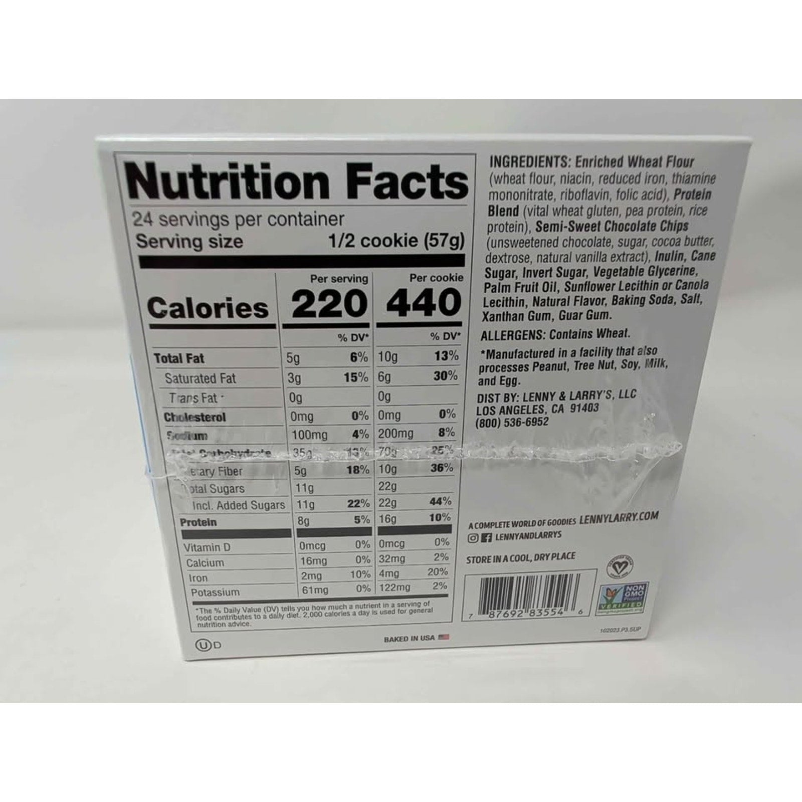 12 pack Lenny & Larry's Protein Cookie 16g protein.10g fiber peanut butter. Chocolate chip, cinammon