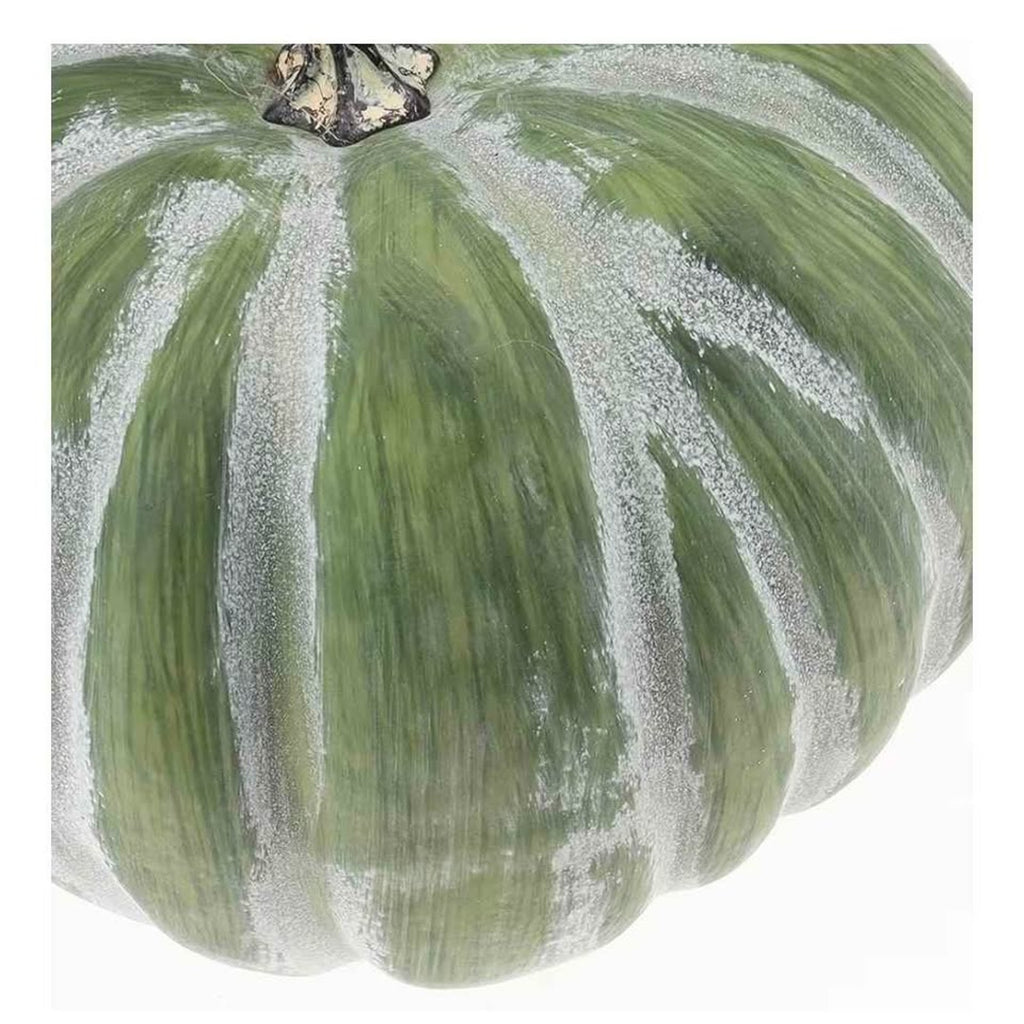 Woration 8.4 Inch Large Green Fake Halloween Pumpkins Artificial Cushaw Faux Autumn Fall Pumpkin Par
