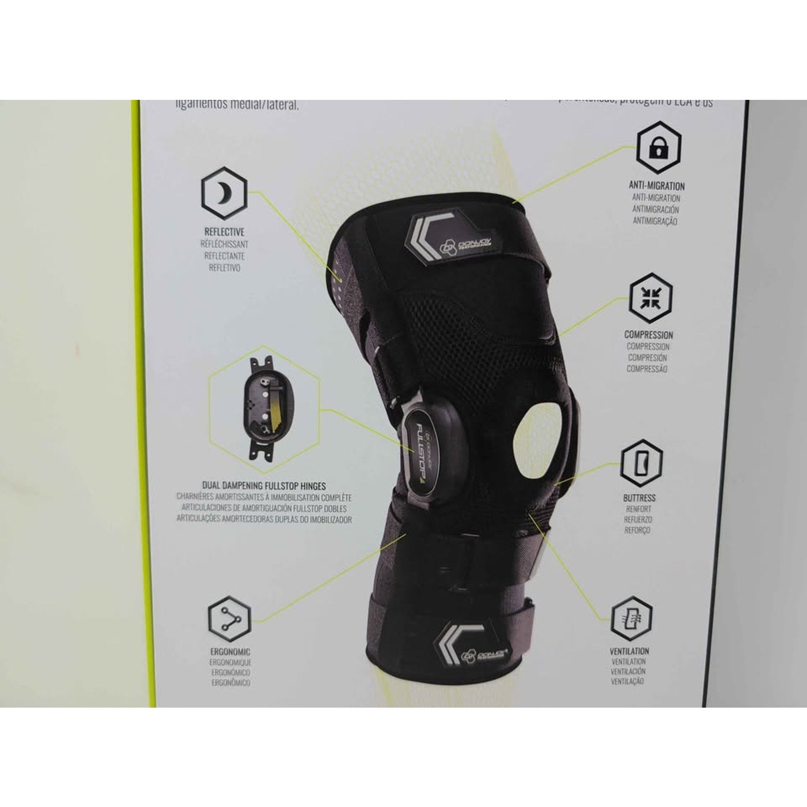 LARGE DonJoy Performance BIONIC FULLSTOP Knee Brace - ACL, Meniscus Injuries, Joint and Patella