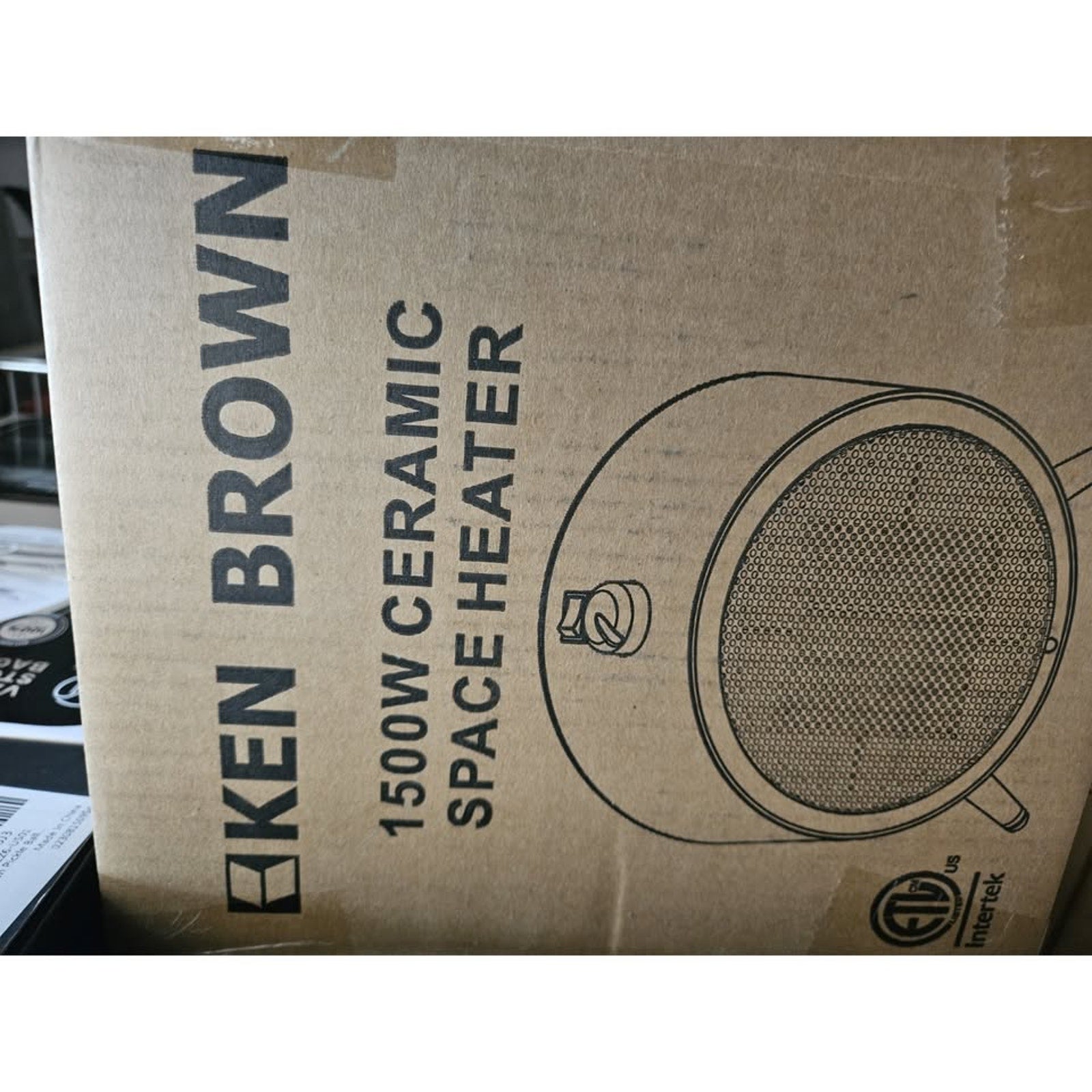 KEN BROWN Space Heater for Indoor Use White, 1500W/900W Electric Desk Heaters...