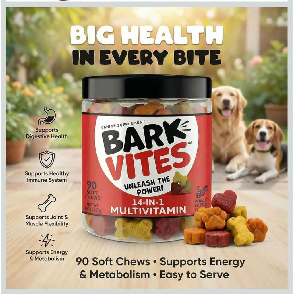 Dog treats. Hip & joint. Allergy & Immunity. 14-1 multivitamin Feb 2/2027