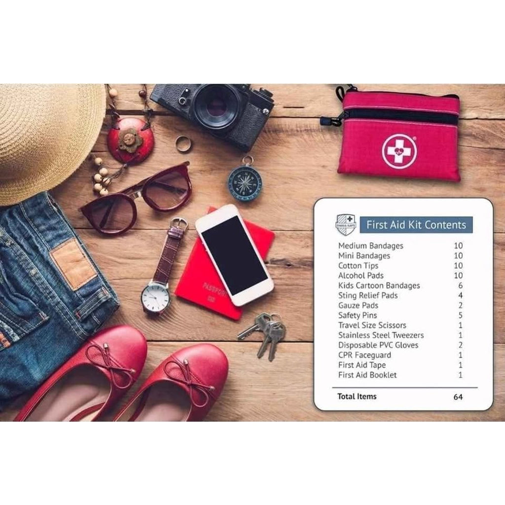Botiquin para emergencias. 64 piezas. First Aid kit