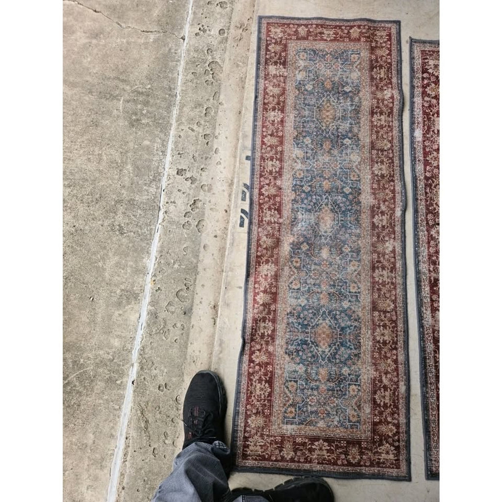 (150) Juego De Pandora Alexander Alfombra tradicional azul de 90 x 150 cm