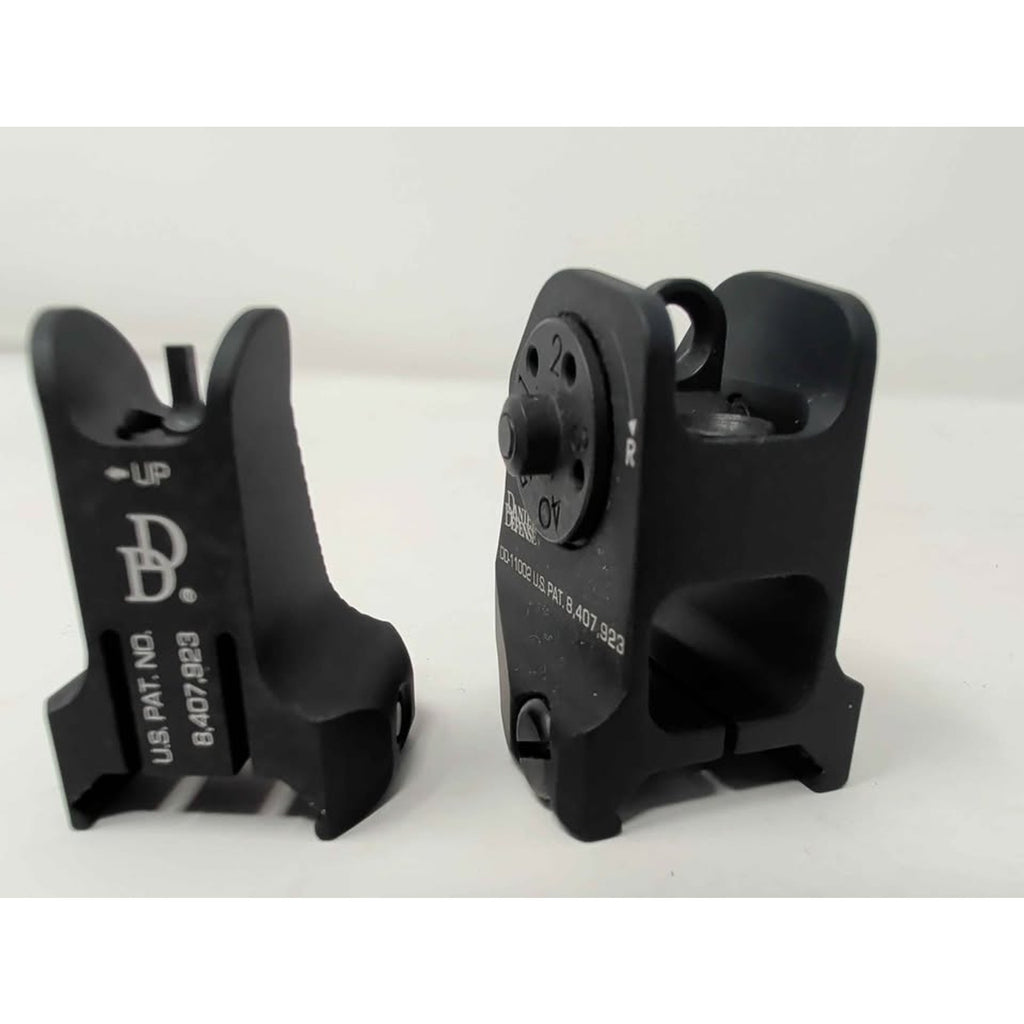 Daniel defense iron sights. Front and back iron sights