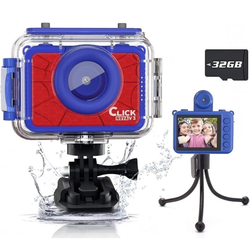 Ziegoal Kids Selfie Waterproof Camera Christmas Birthday Gifts for Boys Age 3-9