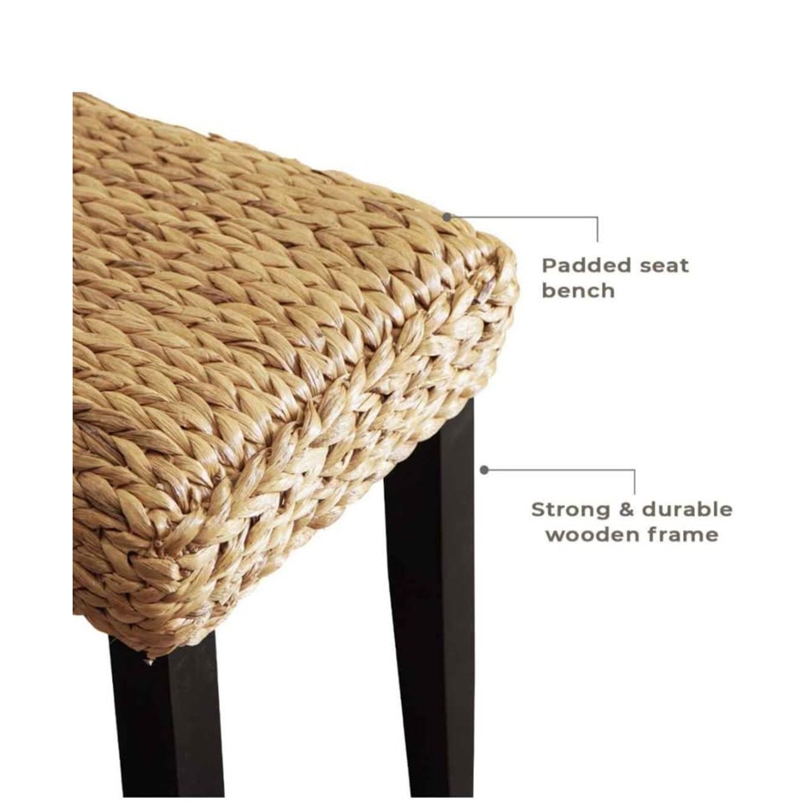 Brand new bench banca. Madera. Wood. NUEVA Acacia. 47"