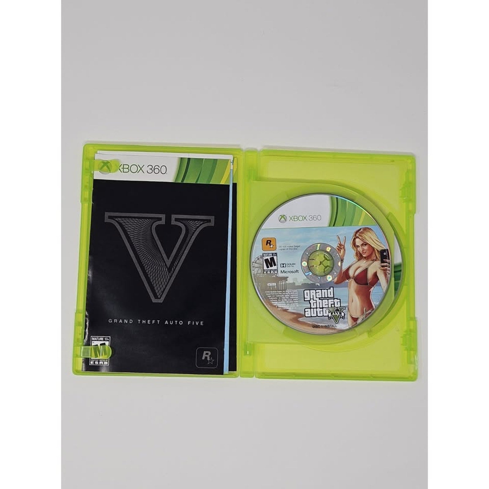(15) Xbox 360 GTA 5 Grand Theft Auto. Game Juego Videogame