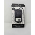 Flaunt Black Crocodile Waterproof Floating Phone Pouch with Crossbody Lanyard