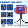 Ziegoal Kids Selfie Waterproof Camera Christmas Birthday Gifts for Boys Age 3-9
