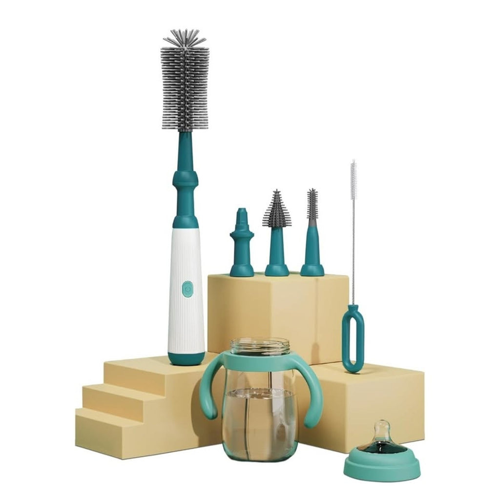 Electric Cleaning Brush Set with ExtensionHandle,4 Piece Multi-Purpose Cleaner
