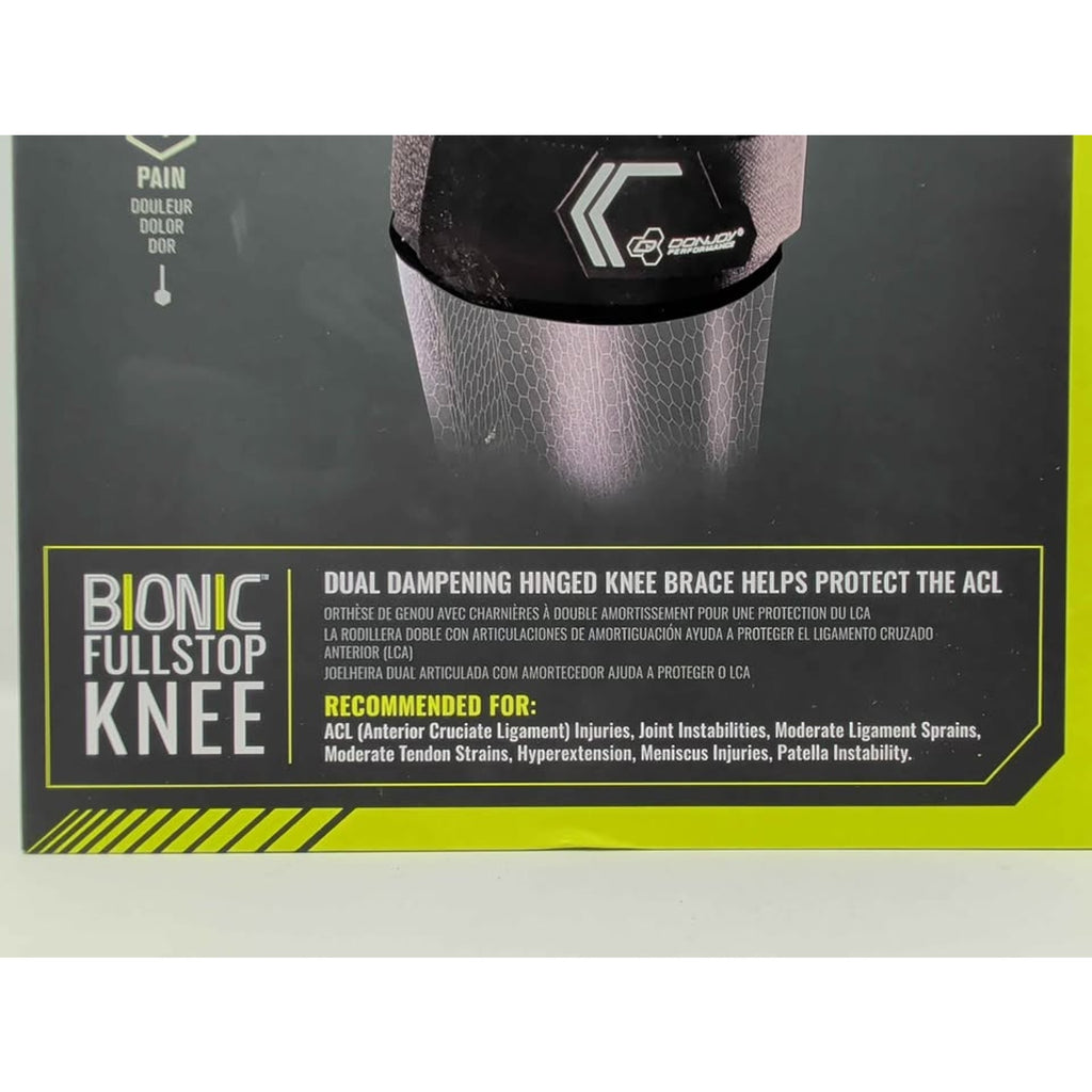 LARGE DonJoy Performance BIONIC FULLSTOP Knee Brace - ACL, Meniscus Injuries, Joint and Patella