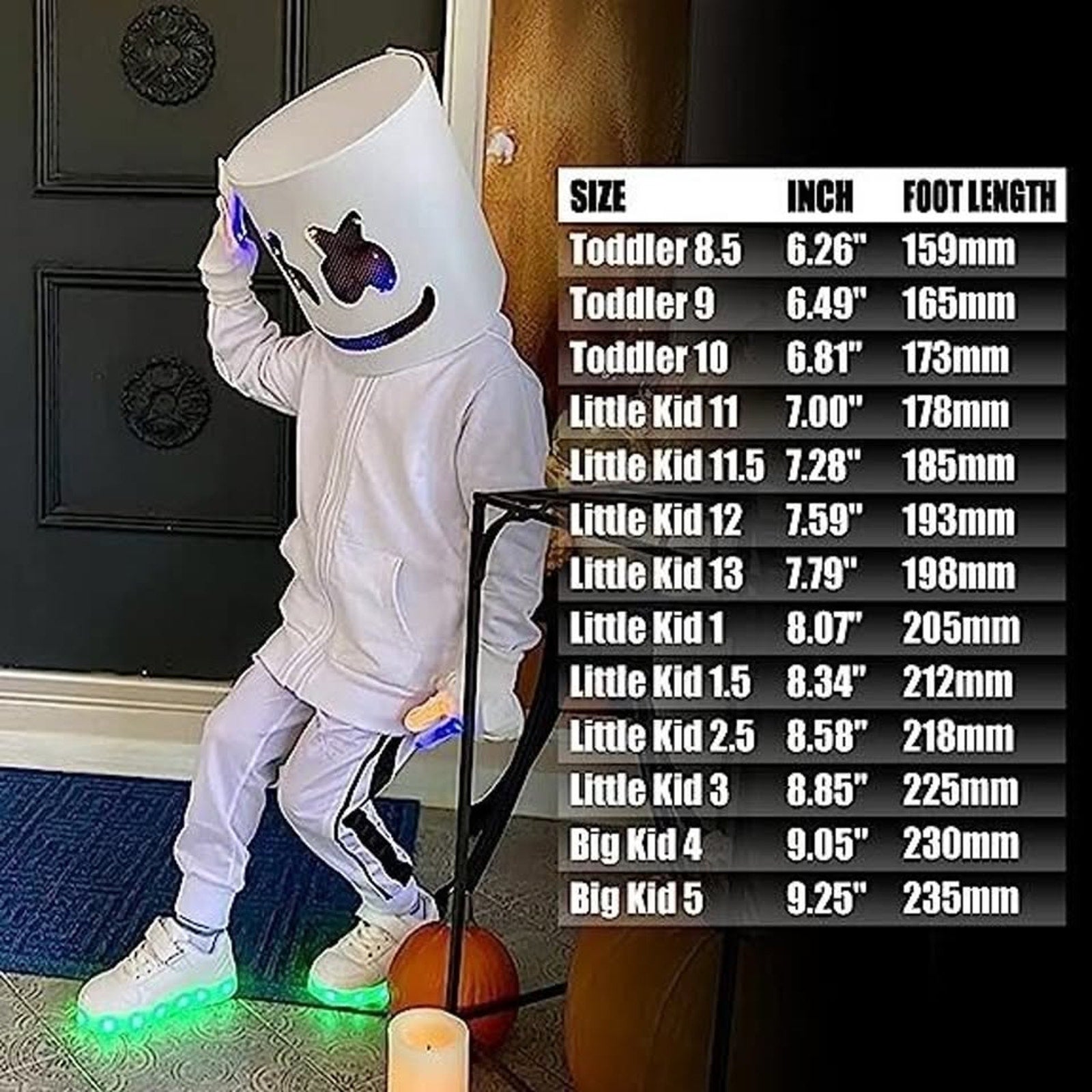 Led Shoes For Kids Usb Charging Light Up Sneakers Glowing Shoe (RED)