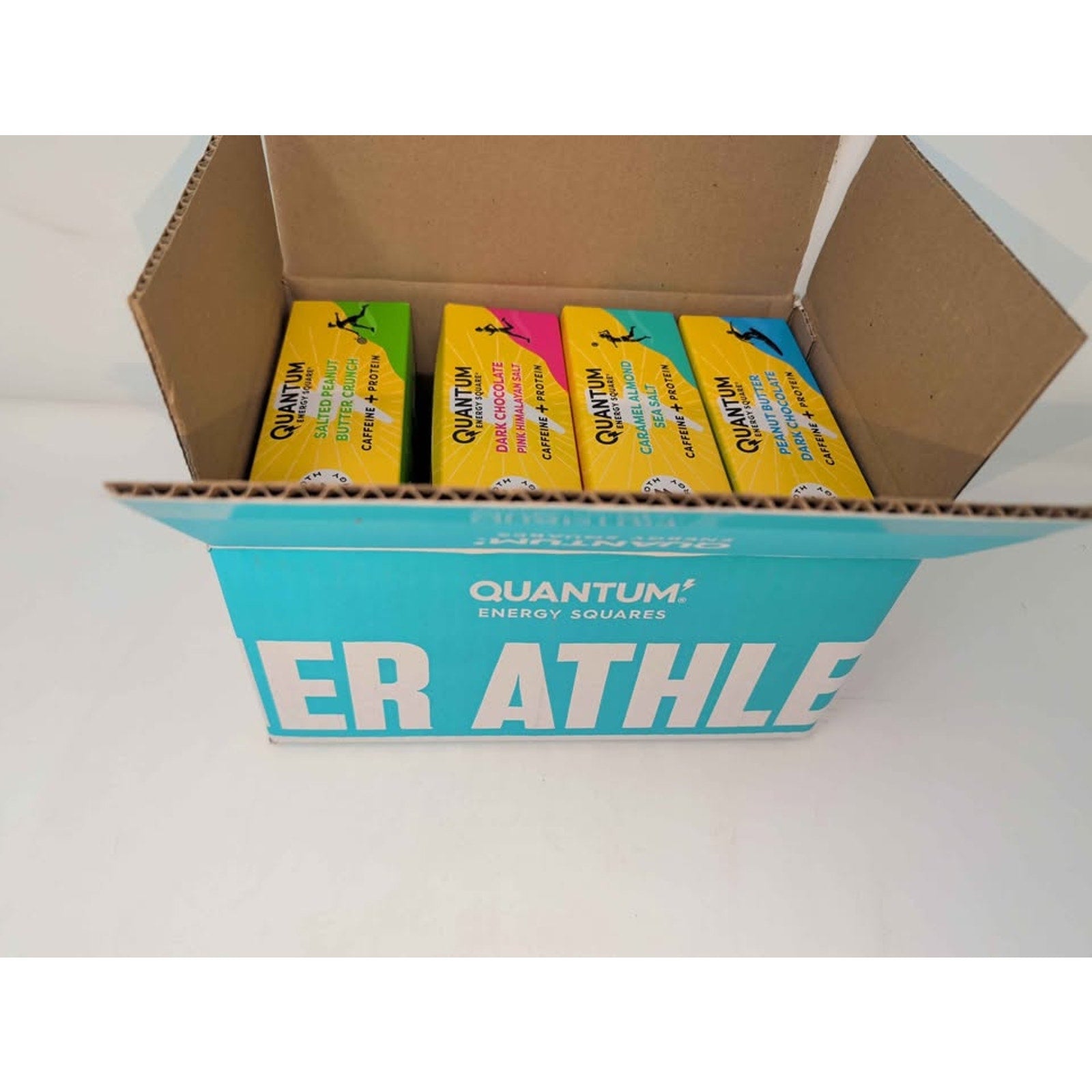 Quantum protein/fiber healthy snack. 32 squares total