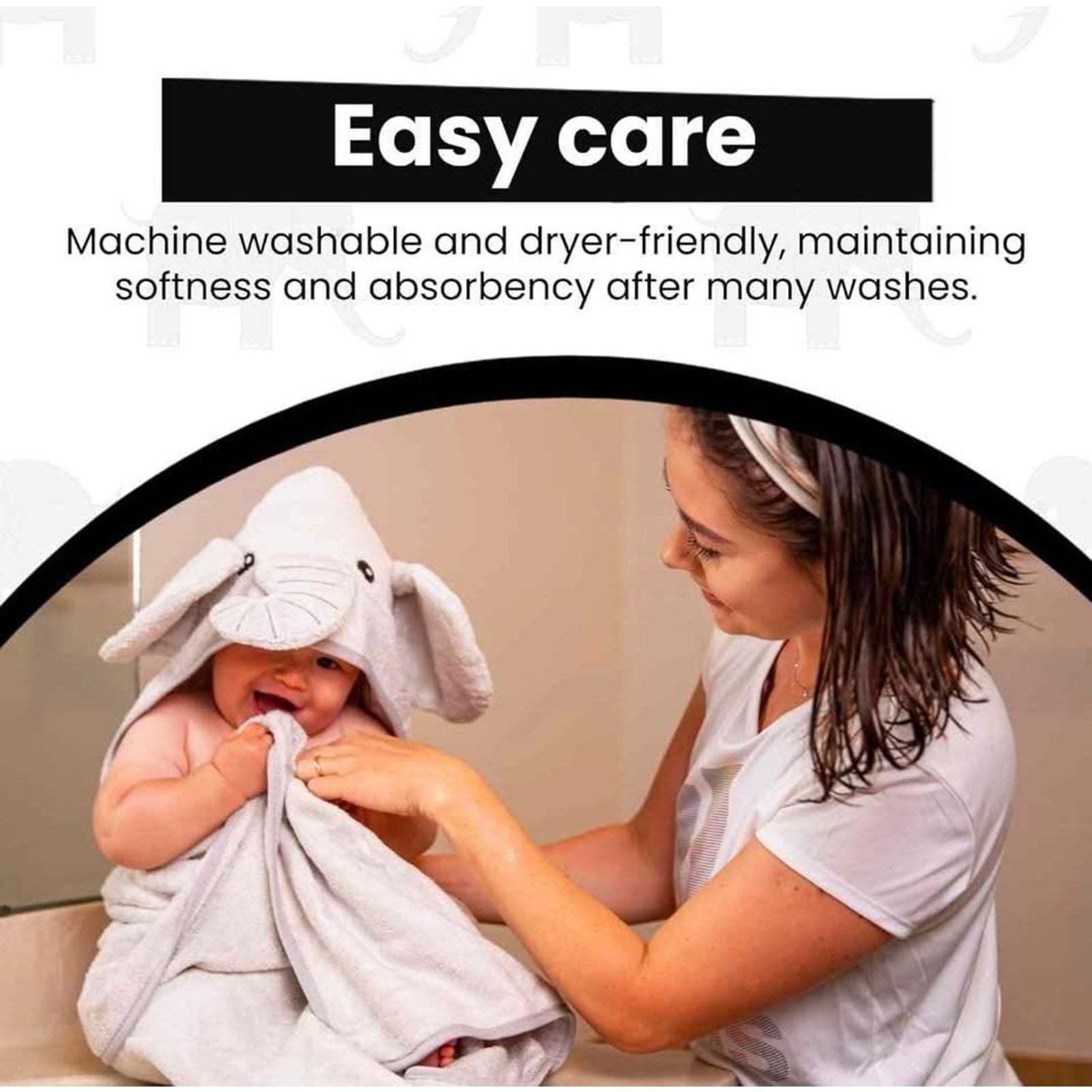 Cuddling Baby Premium Hooded Towel - 500GSM Viscose derived from Bamboo Cotto