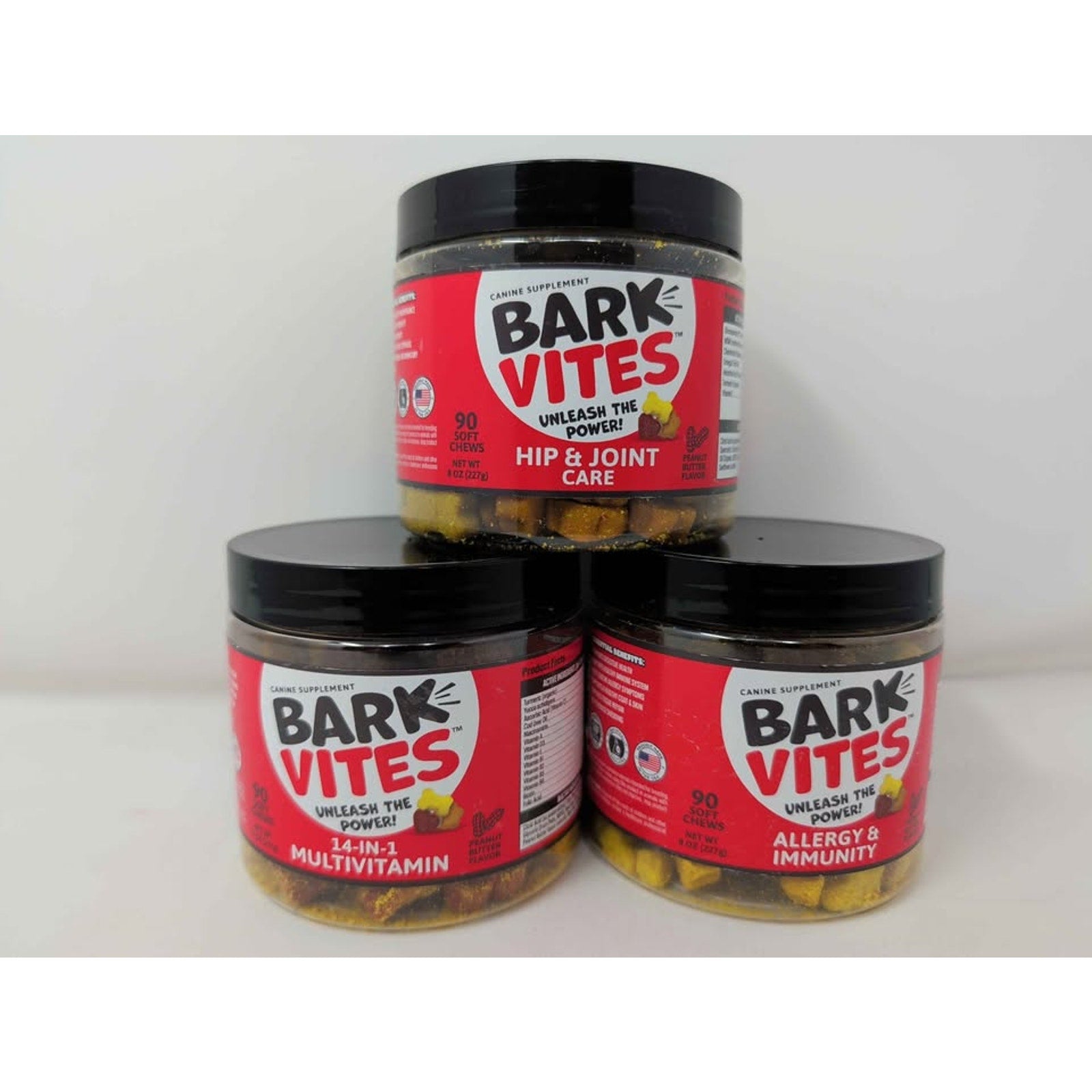 Dog treats. Hip & joint. Allergy & Immunity. 14-1 multivitamin Feb 2/2027